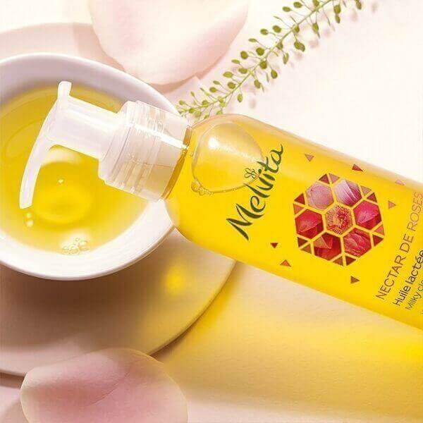 Organic rose milky cleansing oil nature - Melvita - Greenlittleheart.com